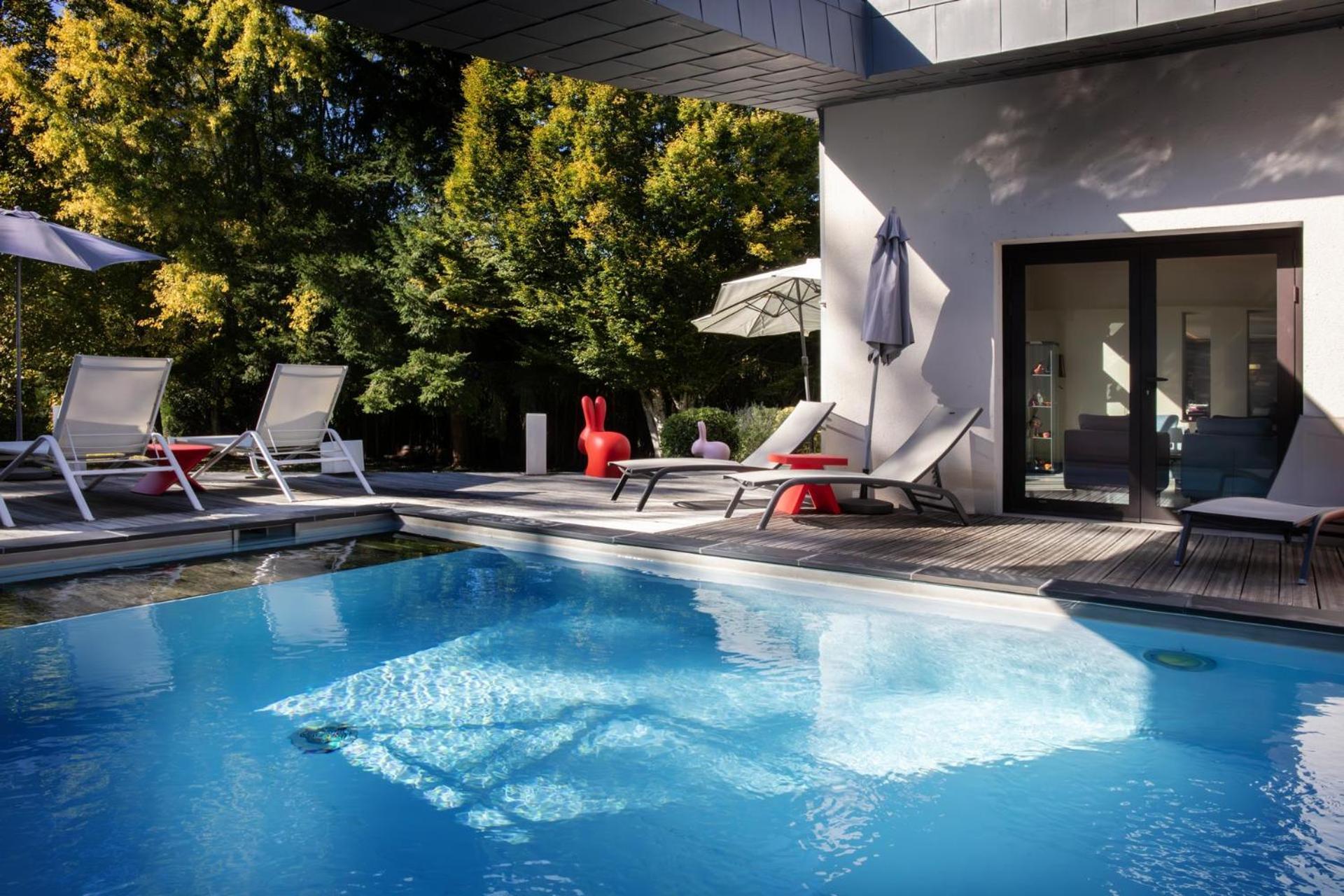 L'Aubiniere Hotel Restaurant & Spa Saint-Ouen-les-Vignes Bagian luar foto