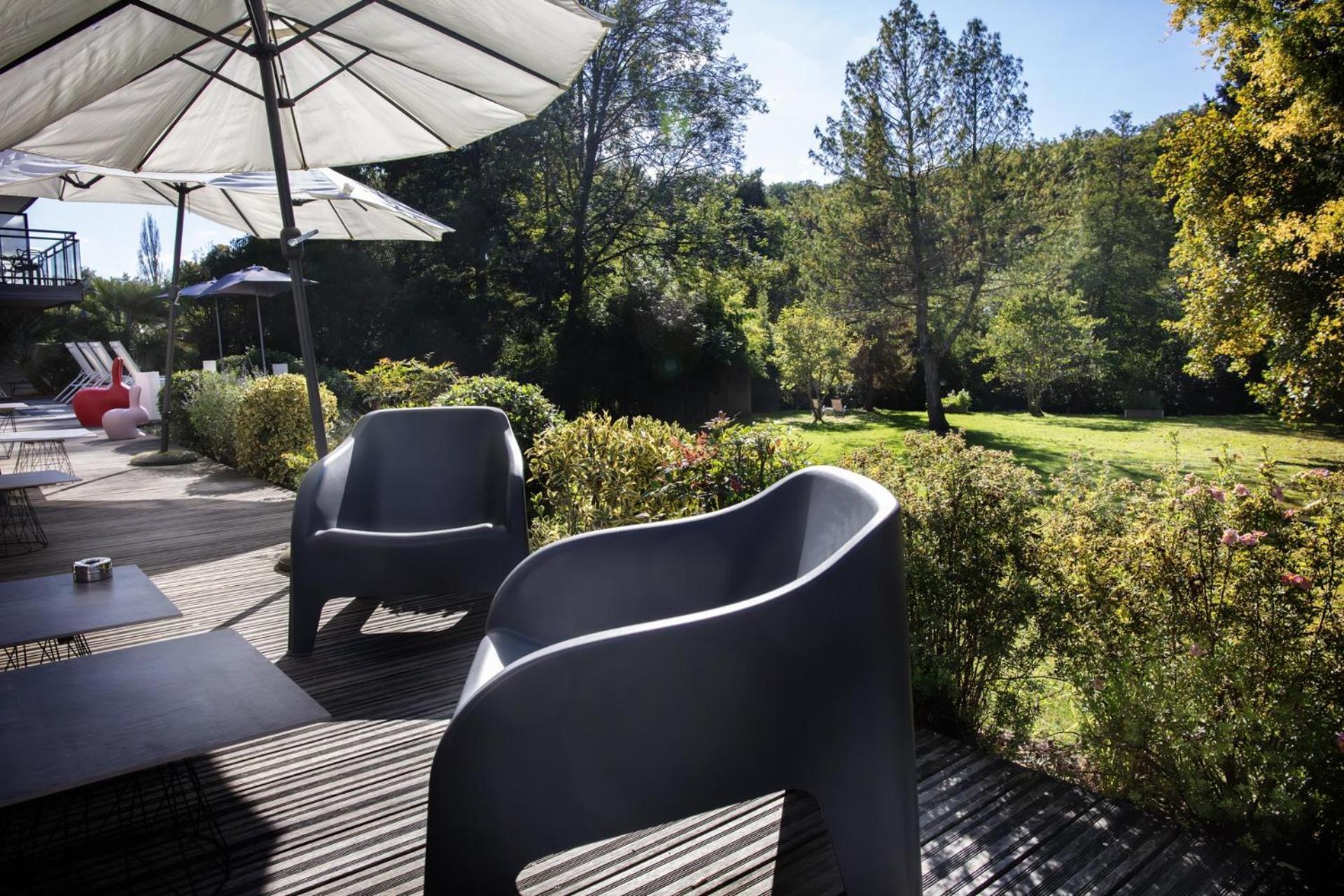 L'Aubiniere Hotel Restaurant & Spa Saint-Ouen-les-Vignes Bagian luar foto